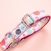 HKM-7605181 Cute Bubble Design Outdoor Dog Collar in Cloth - Adjustable Fit for Comfort and Style