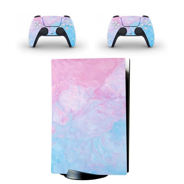 HKM-760531 PS5 Full Body Sticker for Protection and Aesthetic Enhancement - Compatible with PS5 Console - PVC Material - Model Options: YSPF0249, YSPF0250, YSPF0251, YSPF0252, YSPF0253