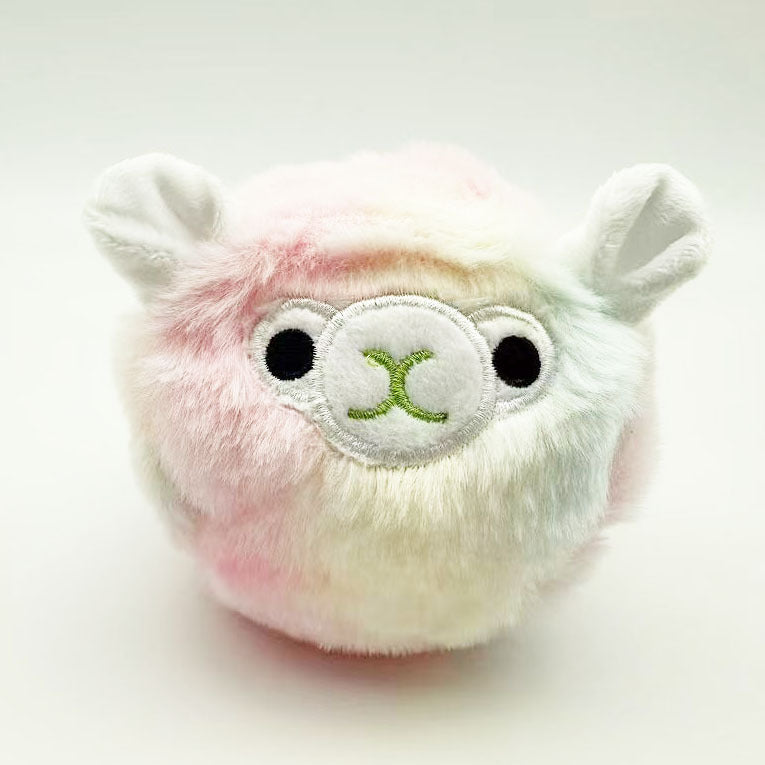 HKM-7605821 Colorful Plush Vocalization Acanthosphere TPR Molar Toy for Pets