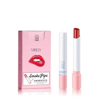 HKM-760595 Cool Smoke Tube Matte Lipstick - Versatile Application with 4 Color Options for Sensitive Skin