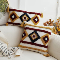HKM-760659 Bohemian Square Cushion Cover for Living Room - Chic Design, 45x45cm & 30x50cm Options