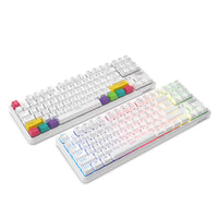 HKM-760723 Wireless Bluetooth Mechanical Keyboard with 87 Keys - Dual Mode RGB for Office and Gaming