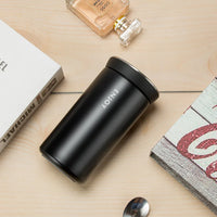 HKM-760787 Stainless Steel Double Wall Vacuum Insulated Travel Mug with Handle, 350ml