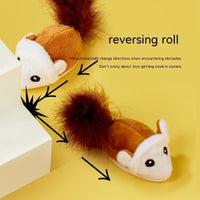 HKM-7607997 Interactive Electric Teaser Mouse Pet Toy with Sound Simulation for Fun Playtime