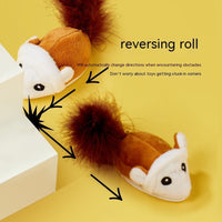 HKM-7607997 Interactive Electric Teaser Mouse Pet Toy with Sound Simulation for Fun Playtime