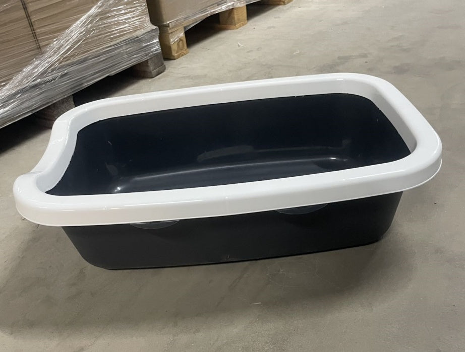HKM-7608637 Cat Litter Box with Built-In Shovel for Easy Cleaning