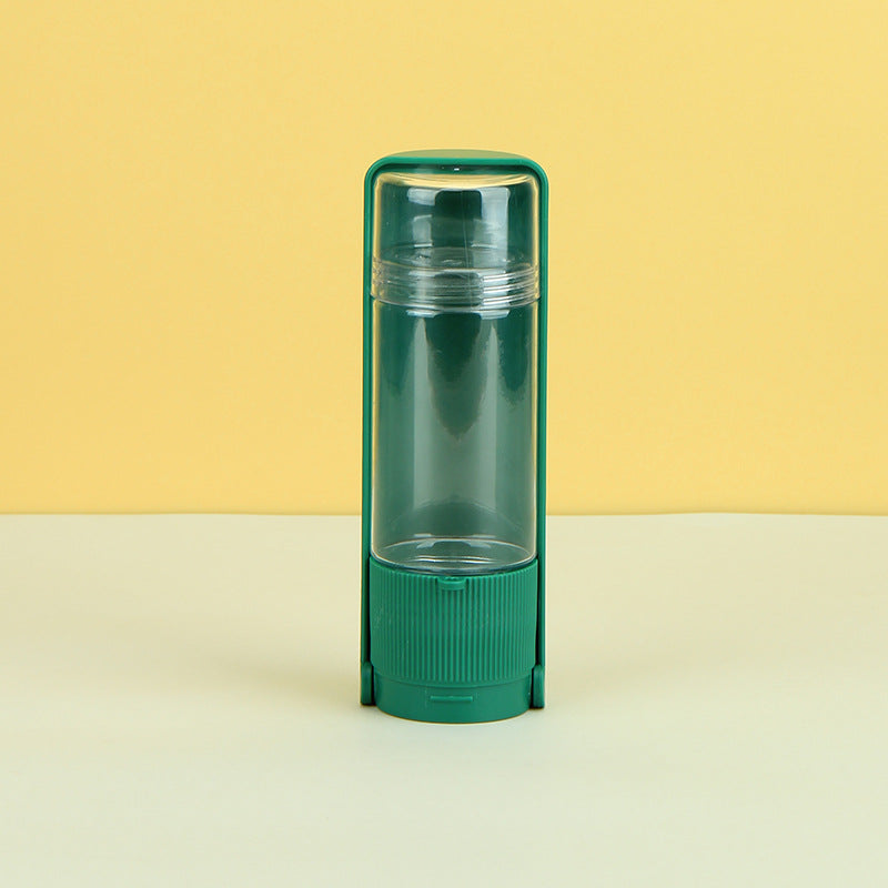 HKM-7609021 Portable Pet Water Bottle with Drinking Bowl for Dogs and Cats ¨C Travel Feeder with Easy One-Click Design