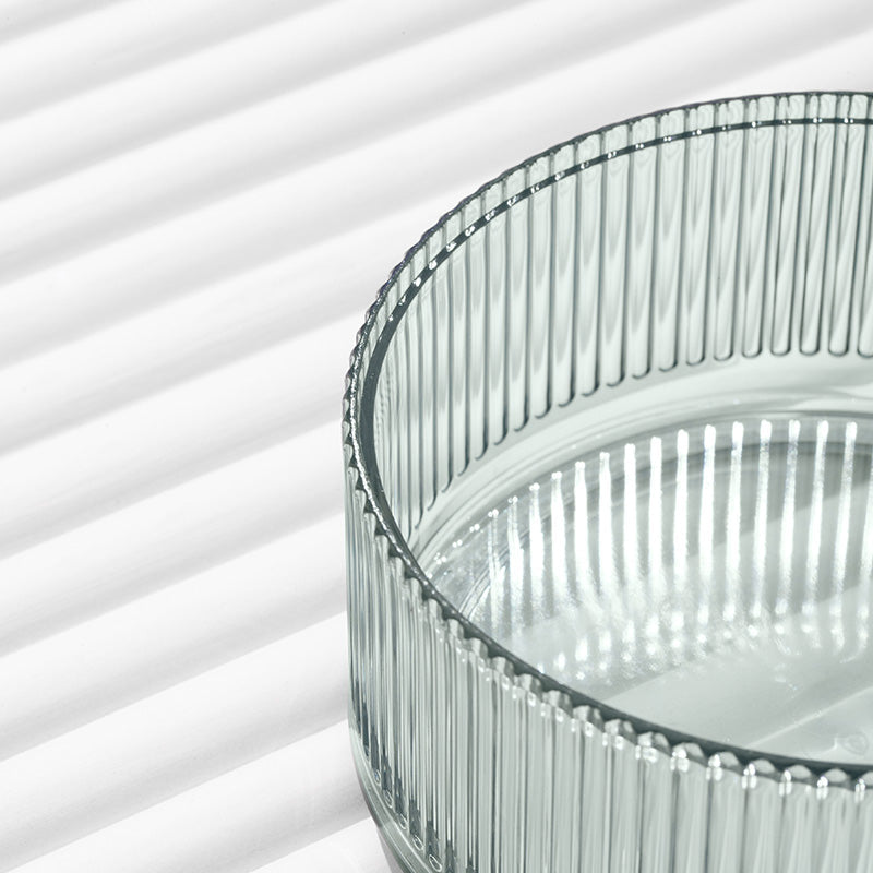 HKM-7609149 Single Bowl Anti-Tip Cat Tray in White, Blue, Gray, and Green - Medium Size