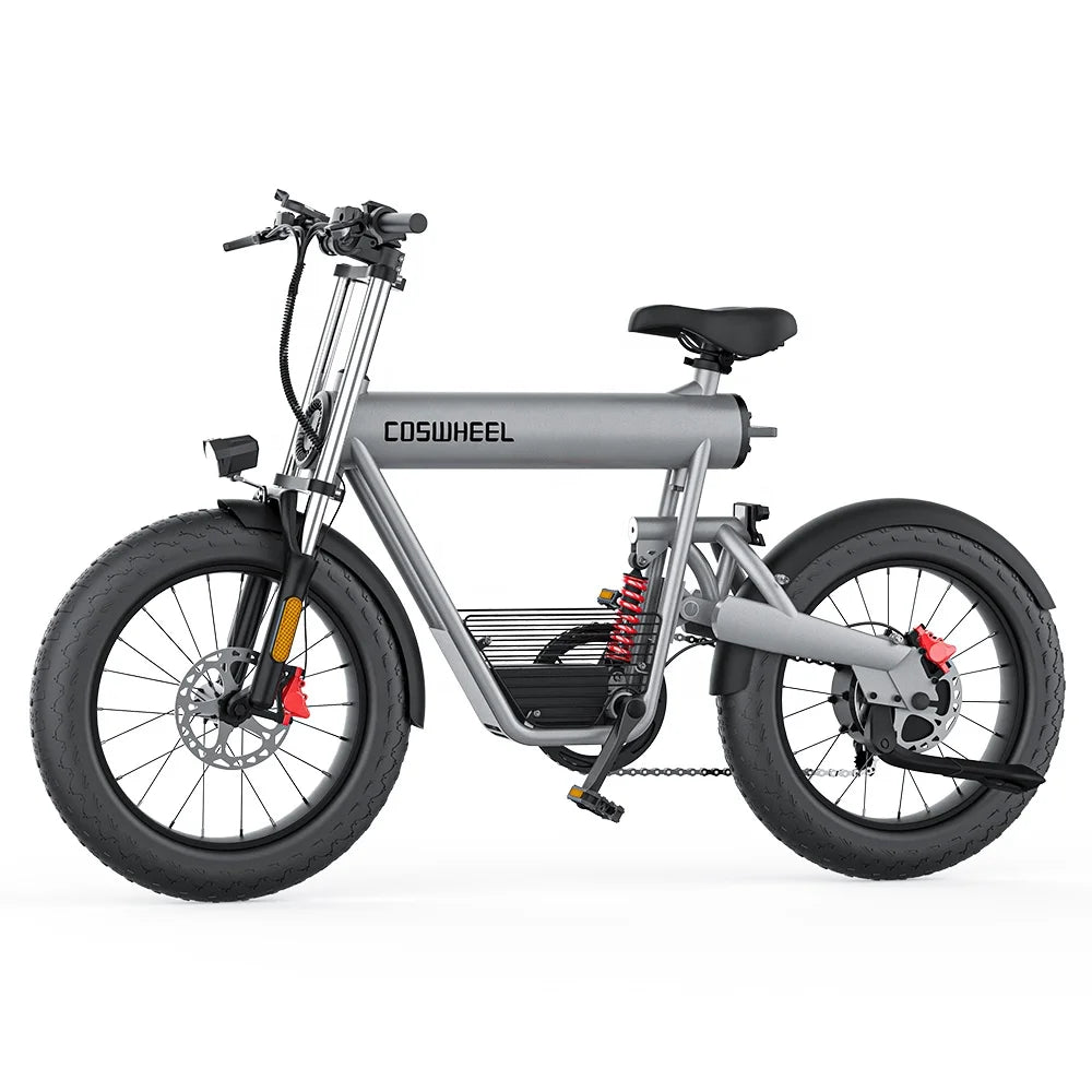 HKM-760915 20" Fat Tire Electric Bike with 1500W Motor, 20AH Battery, Hydraulic Brakes, and 7-Speed Gear System