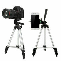 HKM-760915 Portable Aluminum Tripod Stand for Mobile Phones with 360-Degree Swivel Head and Quick-Flip Leg Locks