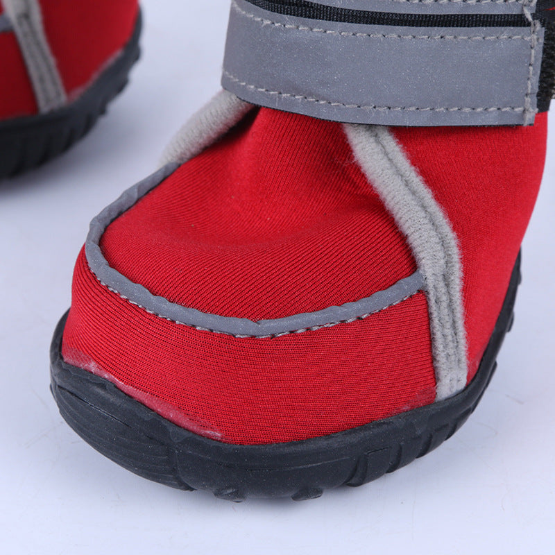 HKM-7609789 All-Season Cute Dog Shoes for Small Pets – Wetsuit Fabric & Rubber Sole in Various Colors