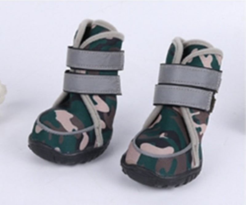 HKM-7609789 All-Season Cute Dog Shoes for Small Pets – Wetsuit Fabric & Rubber Sole in Various Colors