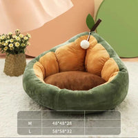 HKM-7610429 Cozy Winter Cotton Cat and Dog Bed House for Small to Medium Pets