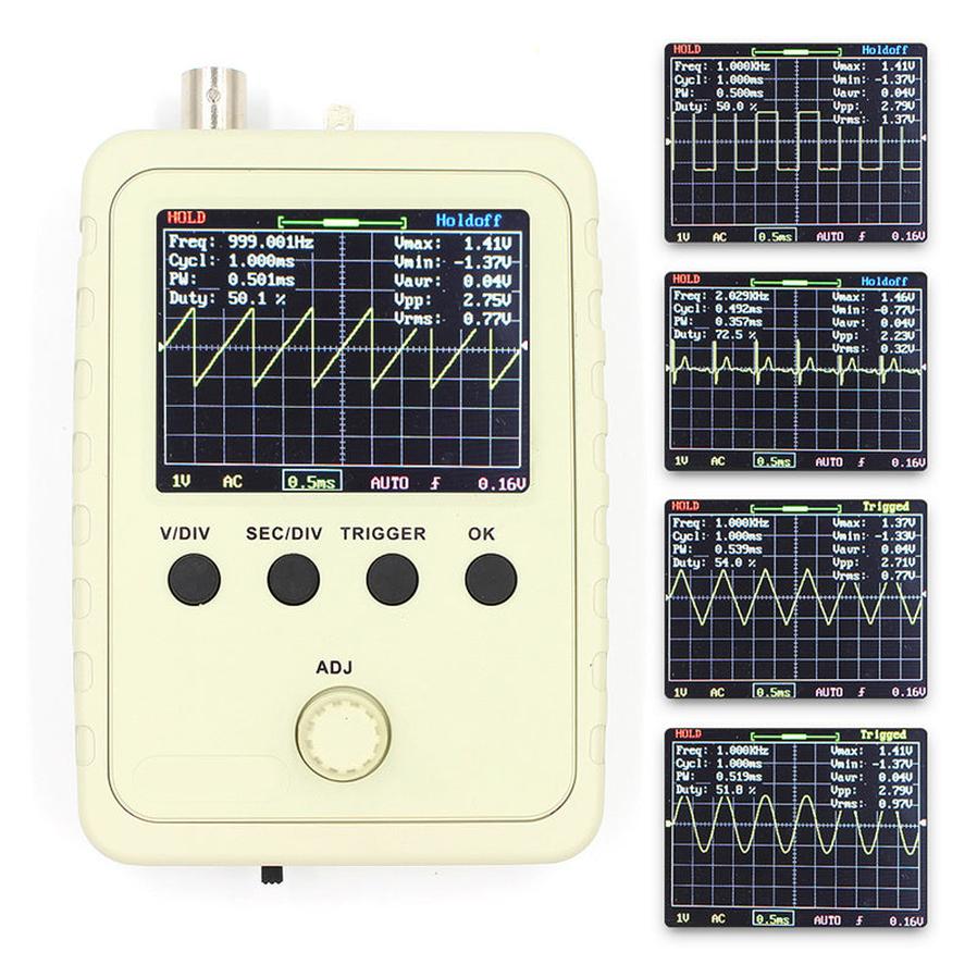 HKM-761043 DIY Electronic Oscilloscope Kit - 1Msps, 12Bit Precision, 200KHz Bandwidth, Adjustable Vertical Sensitivity and Trigger Modes