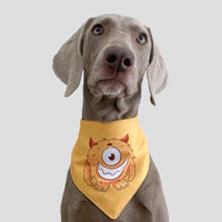 HKM-7610557 Adjustable Pet Saliva Triangle Scarf for Dogs and Cats - Little Monster Series, Waterproof Three-Layer Fabric, Four Seasons Wear