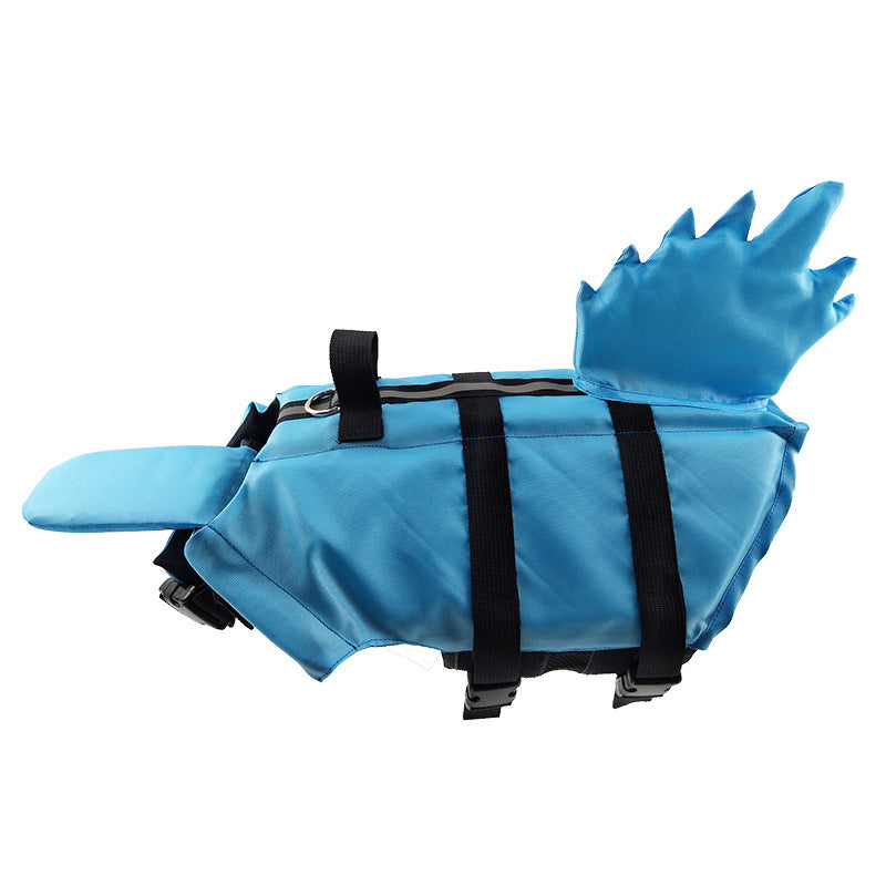 HKM-7611325 Dragon Tail Dog Life Jacket - Adjustable Polyester Vest for Safe Water Adventures, Multi-Size Options