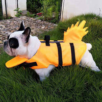 HKM-7611325 Dragon Tail Dog Life Jacket - Adjustable Polyester Vest for Safe Water Adventures, Multi-Size Options