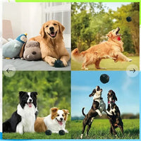 HKM-7611581 Giggle Dog Food Ball Toy - Bite-Resistant Puzzle for Dogs, Medium and Large Sizes Available