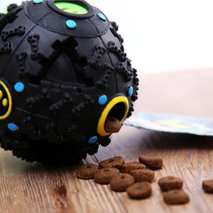 HKM-7611581 Giggle Dog Food Ball Toy - Bite-Resistant Puzzle for Dogs, Medium and Large Sizes Available