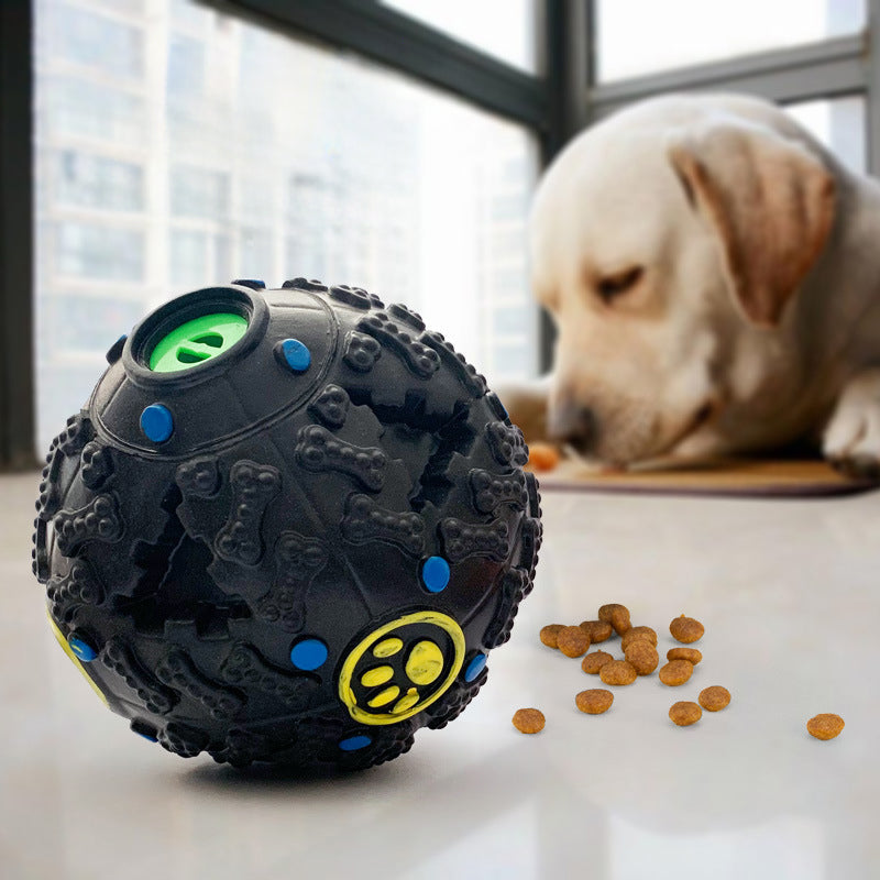 HKM-7611581 Giggle Dog Food Ball Toy - Bite-Resistant Puzzle for Dogs, Medium and Large Sizes Available
