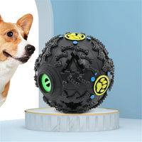 HKM-7611581 Giggle Dog Food Ball Toy - Bite-Resistant Puzzle for Dogs, Medium and Large Sizes Available