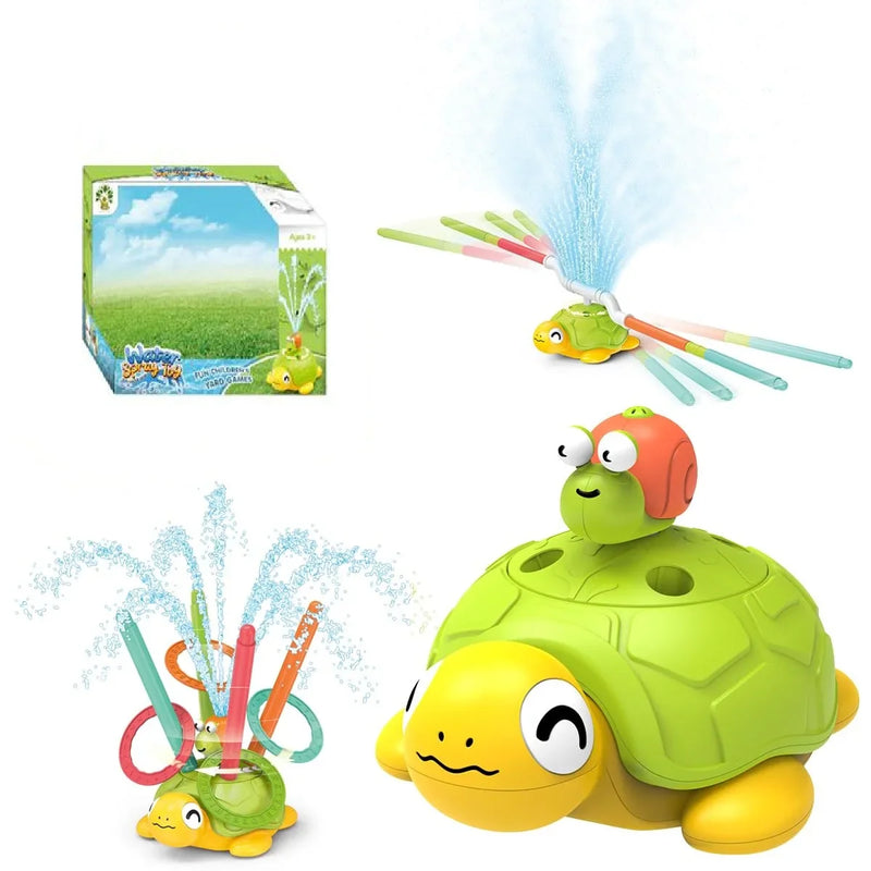 HKM-761171 3-in-1 Plastic Turtle Water Sprinkler for Kids - Splash Water Toys for Summer Fun