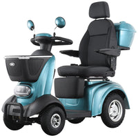 HKM-761235 500W Four-Wheel Electric Scooter for Adults, Max Speed 30km/h, Range 40-60km, LED Lights
