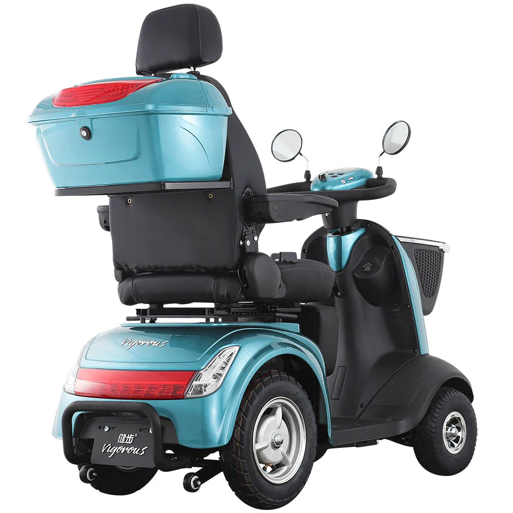 HKM-761235 500W Four-Wheel Electric Scooter for Adults, Max Speed 30km/h, Range 40-60km, LED Lights