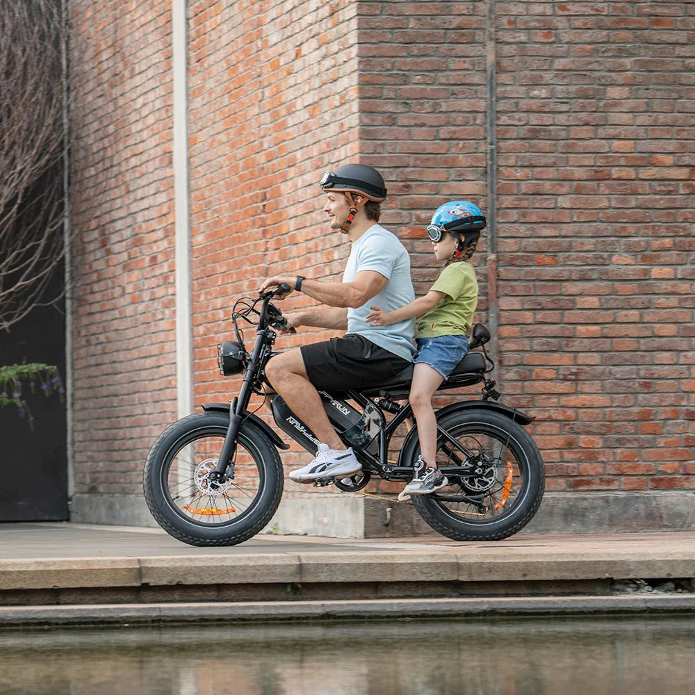 HKM-761299 2000W Dual Battery Electric Cargo Bike - HappyRun G70, Fast Streetbike, 48V Motor, Max Speed 40-60 km/h