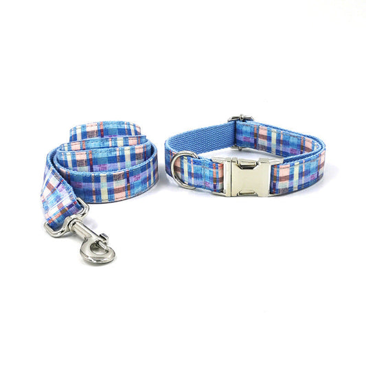 HKM-7614781 Custom Lettering Cloth Dog Collar - Casual Fit for Pets in Various Sizes