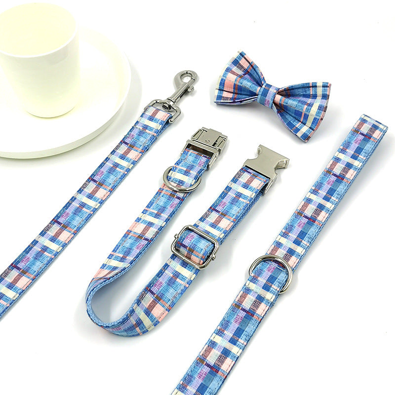 HKM-7614781 Custom Lettering Cloth Dog Collar - Casual Fit for Pets in Various Sizes