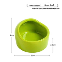 HKM-7614909 Ceramic Small Food Bowl for Hamsters and Chipmunks in Multiple Colors