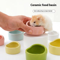 HKM-7614909 Ceramic Small Food Bowl for Hamsters and Chipmunks in Multiple Colors