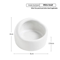 HKM-7614909 Ceramic Small Food Bowl for Hamsters and Chipmunks in Multiple Colors