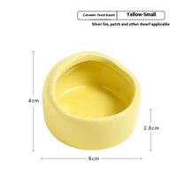 HKM-7614909 Ceramic Small Food Bowl for Hamsters and Chipmunks in Multiple Colors