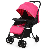 HKM-761555 Reversible Lightweight Pushchair with Foldable Design and Dinner Plate for Infants