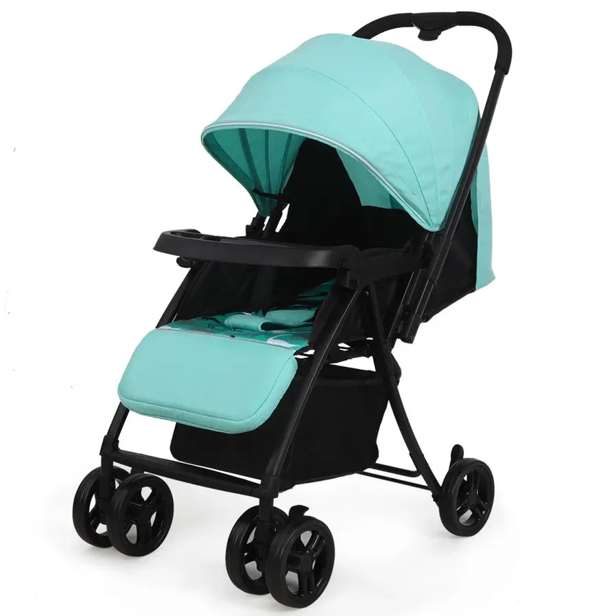 HKM-761555 Reversible Lightweight Pushchair with Foldable Design and Dinner Plate for Infants