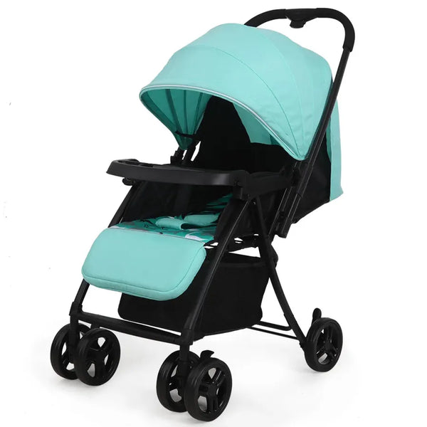 HKM-761555 Reversible Lightweight Pushchair with Foldable Design and Dinner Plate for Infants