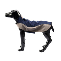 HKM-7617085 Waterproof Breathable Outdoor Dog Stormsuit in Blue and Brown