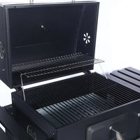 HKM-761875 Large Outdoor Charcoal Barbecue Grill with Carbon Steel Patio Rack