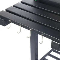 HKM-761875 Large Outdoor Charcoal Barbecue Grill with Carbon Steel Patio Rack