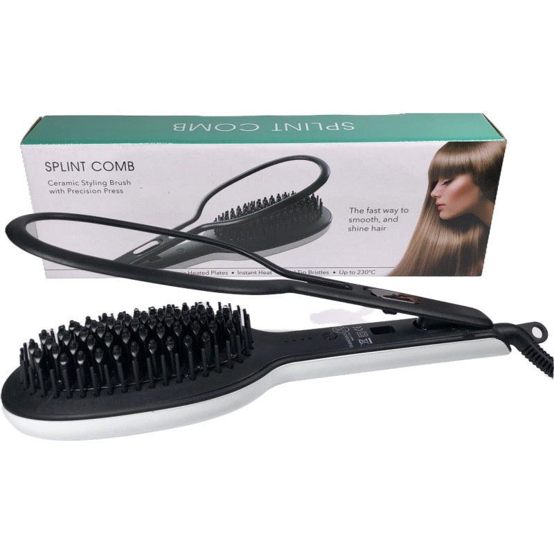 HKM-761939 Dual-Use Hair Straightening and Curling Comb with Tourmaline Ceramic Temperature Control