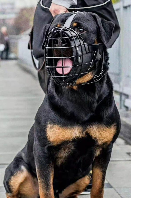 HKM-7619517 Tactical Muzzle for Medium and Large Dogs - Impact Resistant Training Mouthpiece in Black