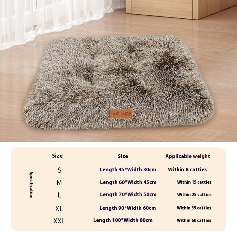 HKM-7620541 Cozy Thick Warm Pet Cushion Mat for Cats and Dogs - Breathable Plush Mattress in Various Sizes
