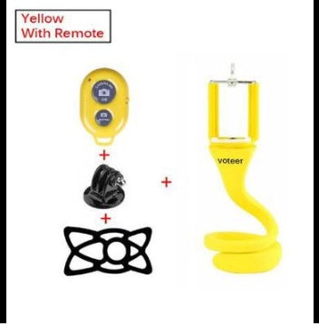 HKM-762067 Flexible Snake-Shaped Mobile Phone Holder with Bluetooth Remote Control