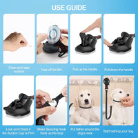 HKM-7621949 Pet Bathing Fixed Suction Cup with Traction Rope and Anti-Disturbance Design