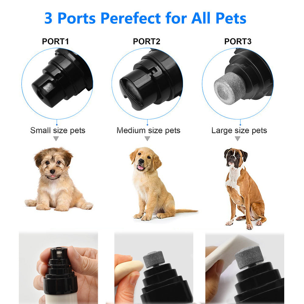 HKM-7622461 Rechargeable Electric Dog Nail Clippers with USB Charging and Quiet Operation for Pet Grooming