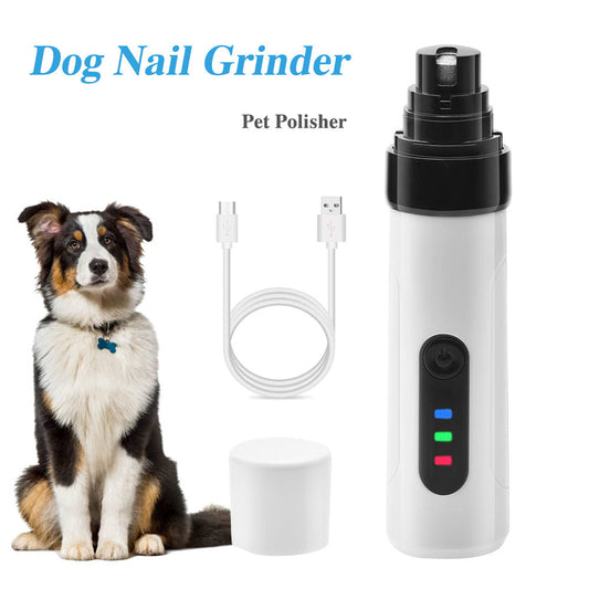HKM-7622461 Rechargeable Electric Dog Nail Clippers with USB Charging and Quiet Operation for Pet Grooming