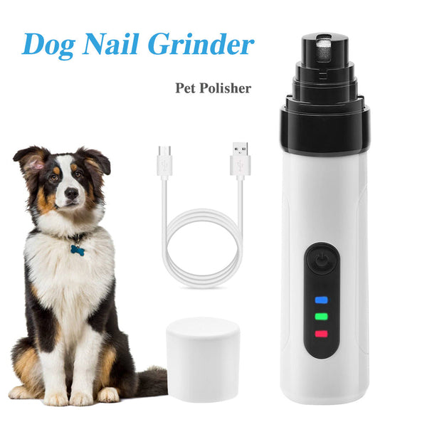 HKM-7622461 Rechargeable Electric Dog Nail Clippers with USB Charging and Quiet Operation for Pet Grooming