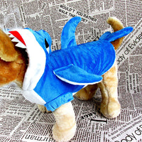 HKM-7622845 Realistic Shark Costume Suit for Cosplay in Blue and Gray - Comfortable Sheared Fabric, Available in XS, S, M, L, XL